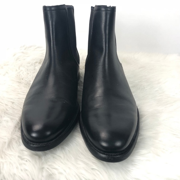 Cole Haan Black Leather Waterproof Ankle Boots
